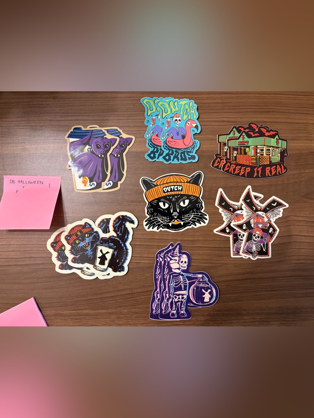 Dutch Bros Halloween Stickers